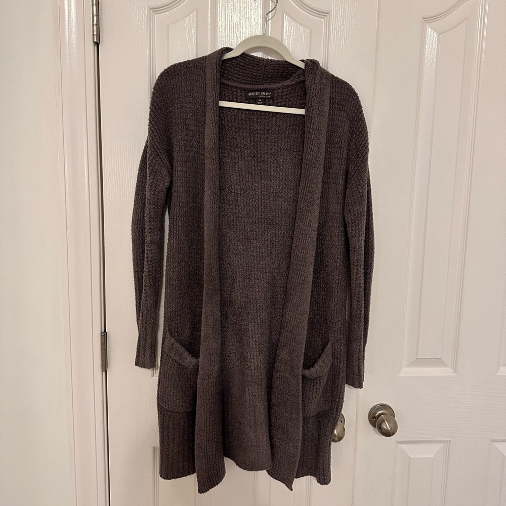 Barefoot Dreams Charcoal Cardigan (XS)